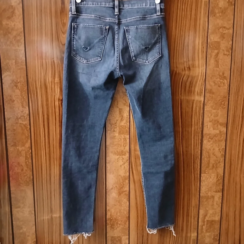 Hudson Los Angeles Nico Skinny Jeans with Chewed Ankle